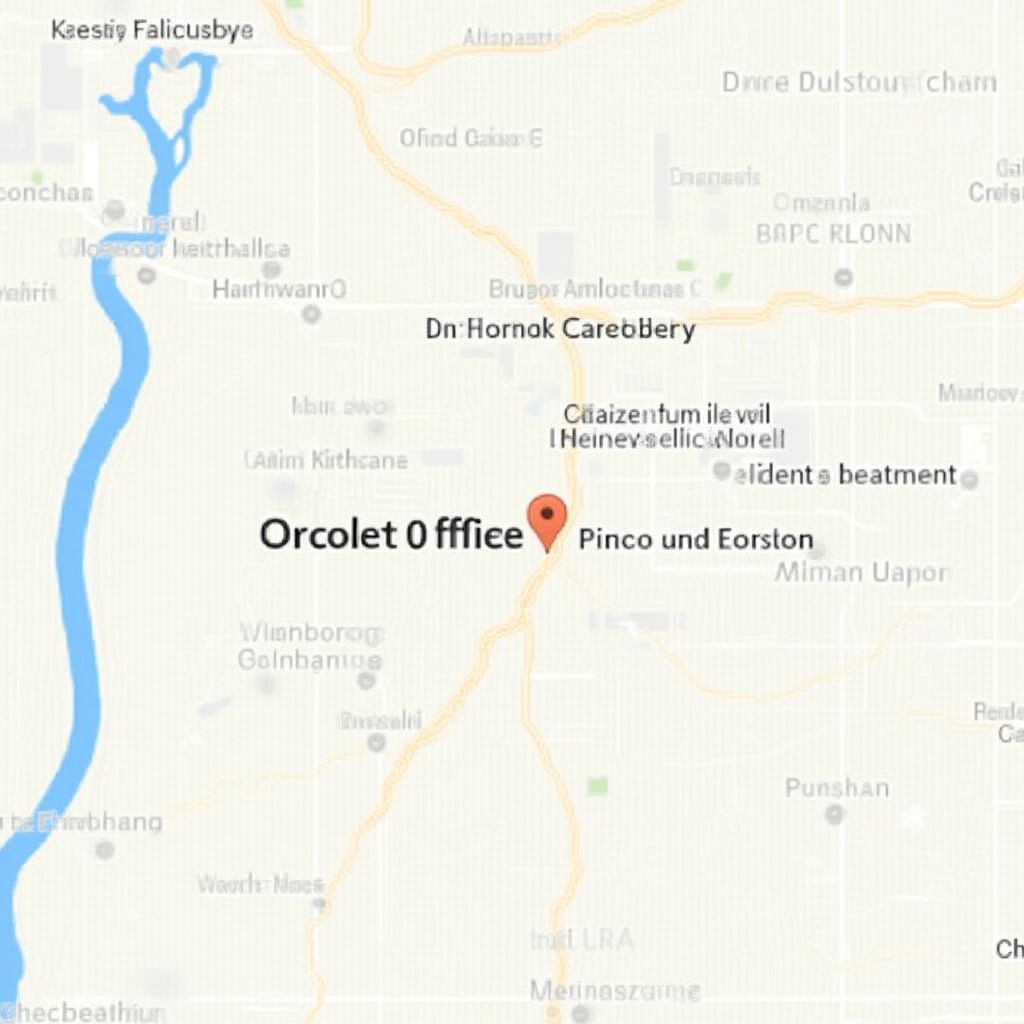 Our office location map